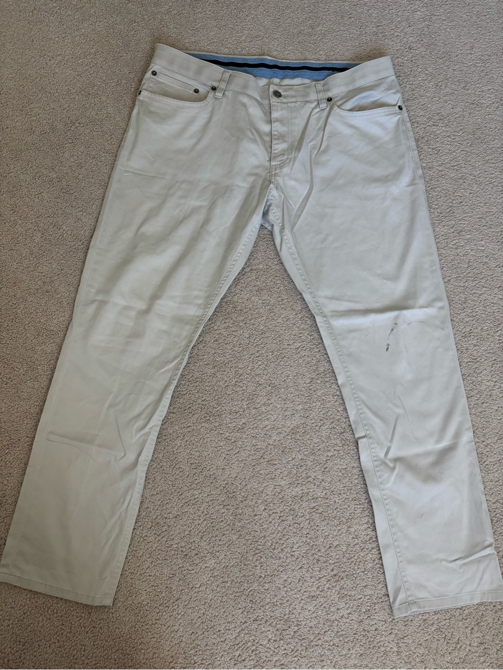 Brooks Brothers Light Beige Slim Straight Jeans